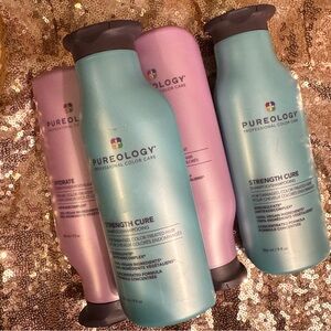 Bundle of 4 Pureology Shampoos w/Free Gift